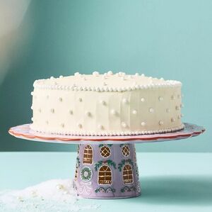 Anthropologie Ginger Stoneware Cake Stand